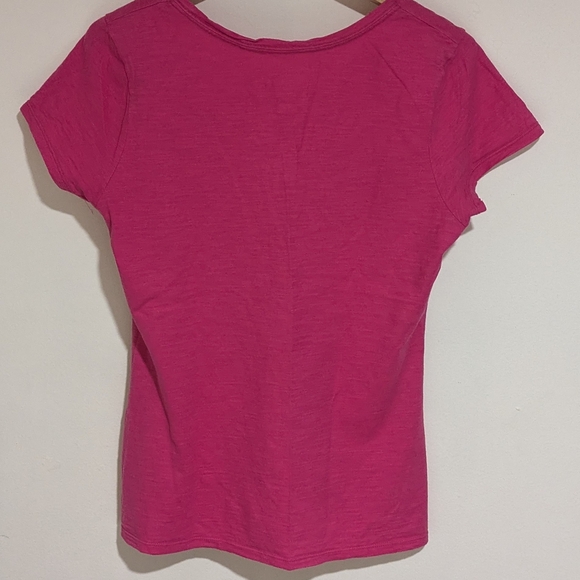 Women's Hanes Pink Short Sleeve Tee - Picture 12 of 16